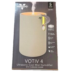 Vornado Votiv 4 Ultrasonic Cool Mist Humidifier W/ Flameless Flicker